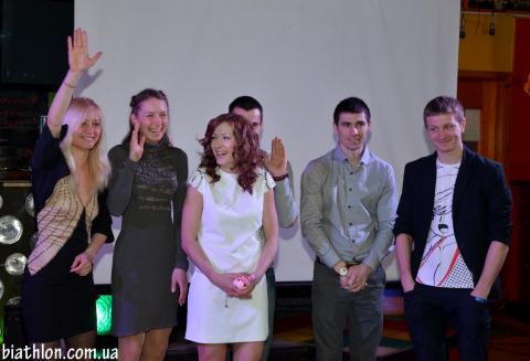 PRYMA Roman, , BURDYGA Natalya, , SEMENOV Serhiy, , PRYMA Artem, , BONDAR Yana, , GYLENKO Alla. Meeting in Chernihiv (april 2013)