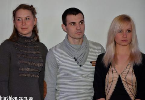 PRYMA Roman, , BONDAR Yana, , GYLENKO Alla. Meeting in Chernihiv (april 2013)