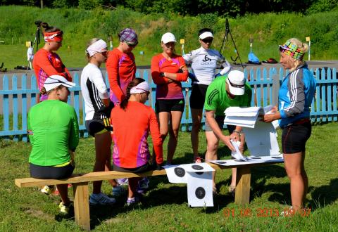 Training camp of national biathlon team in Sumy